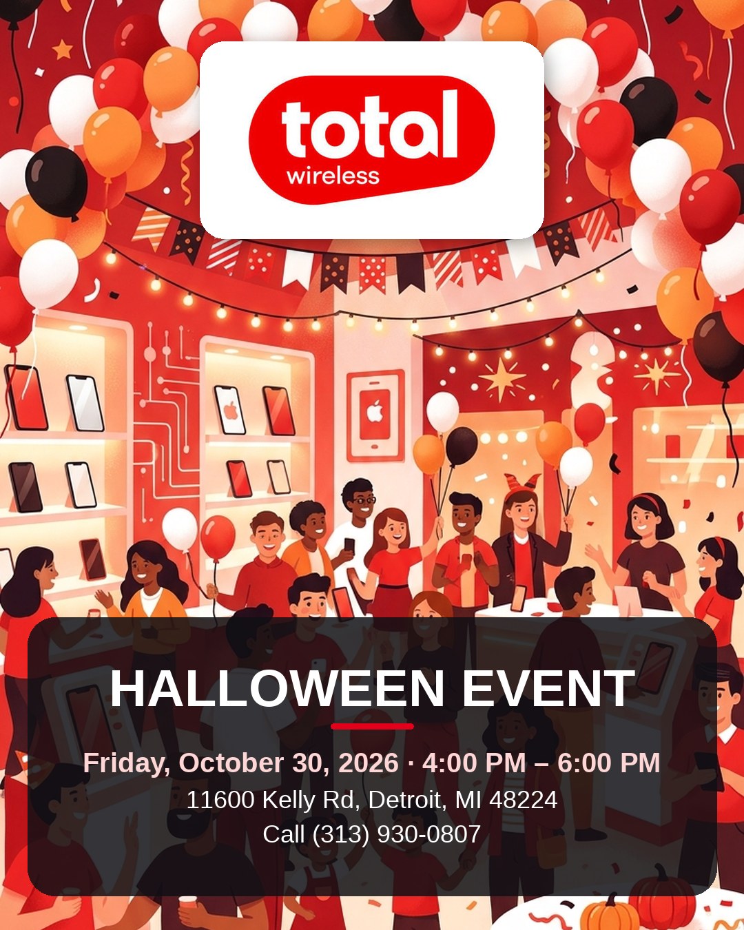 Halloween Event at Total Wireless Detroit, MI
